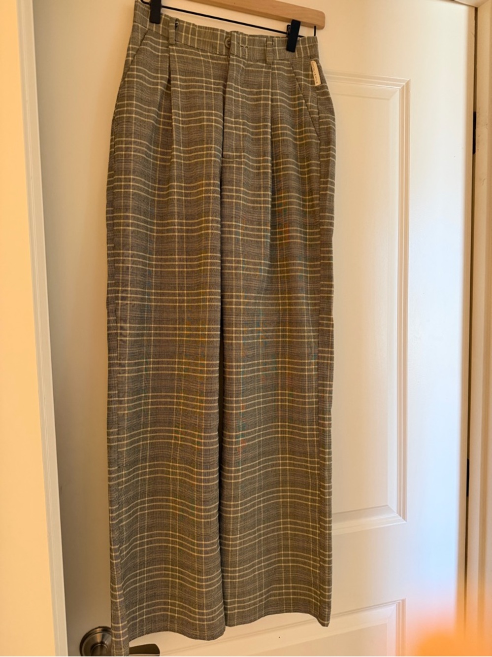 Kendra & Kylie Plaid High-Waist Dress Pants sz 6